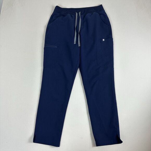 Figs Pants Women Large Royal‎ Blue HW Yola Cargo Scrubs W22SW2013P Medical - Picture 1 of 9